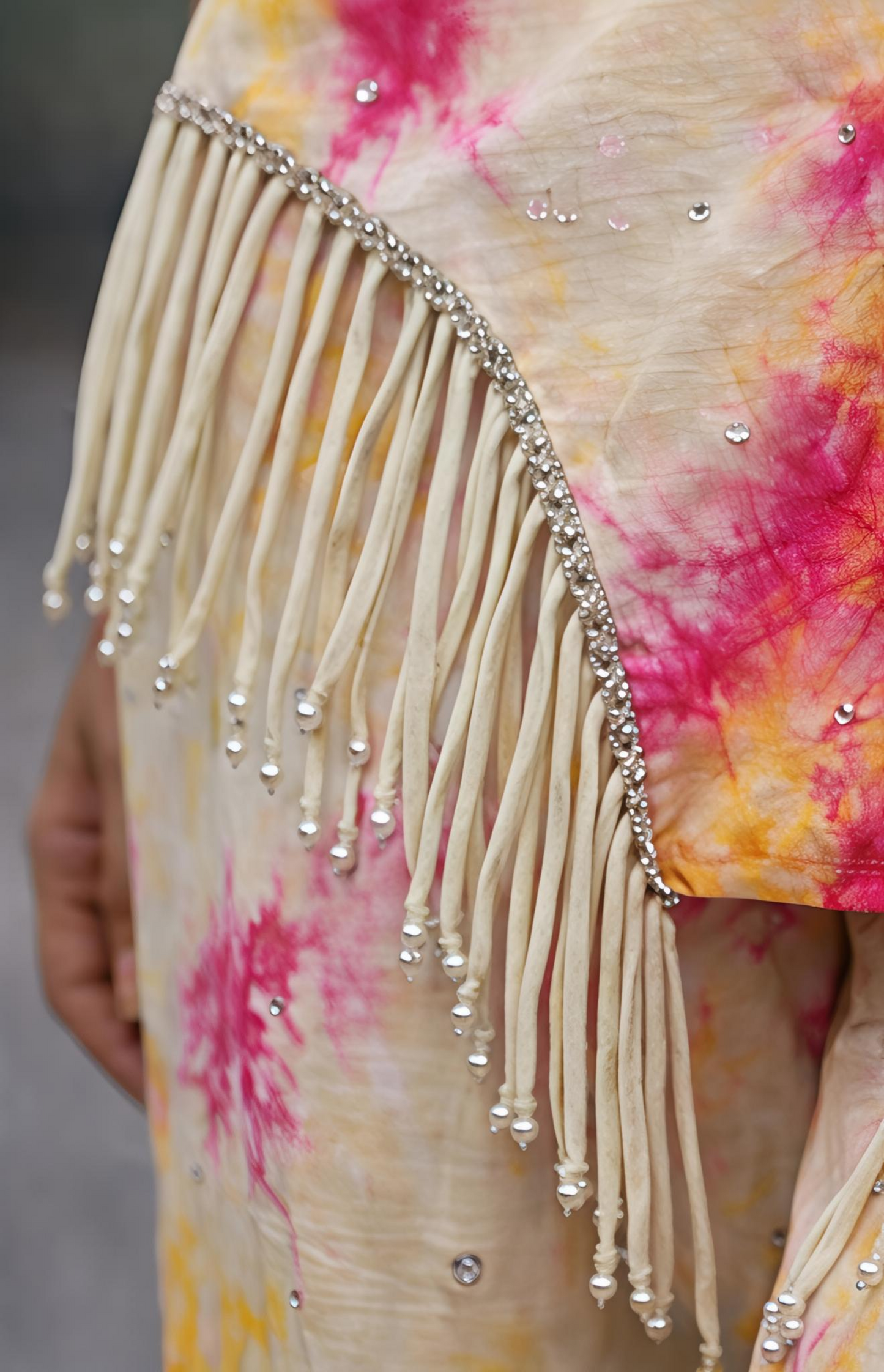 Sunset Tie-Dye Fringe Co-ord Set