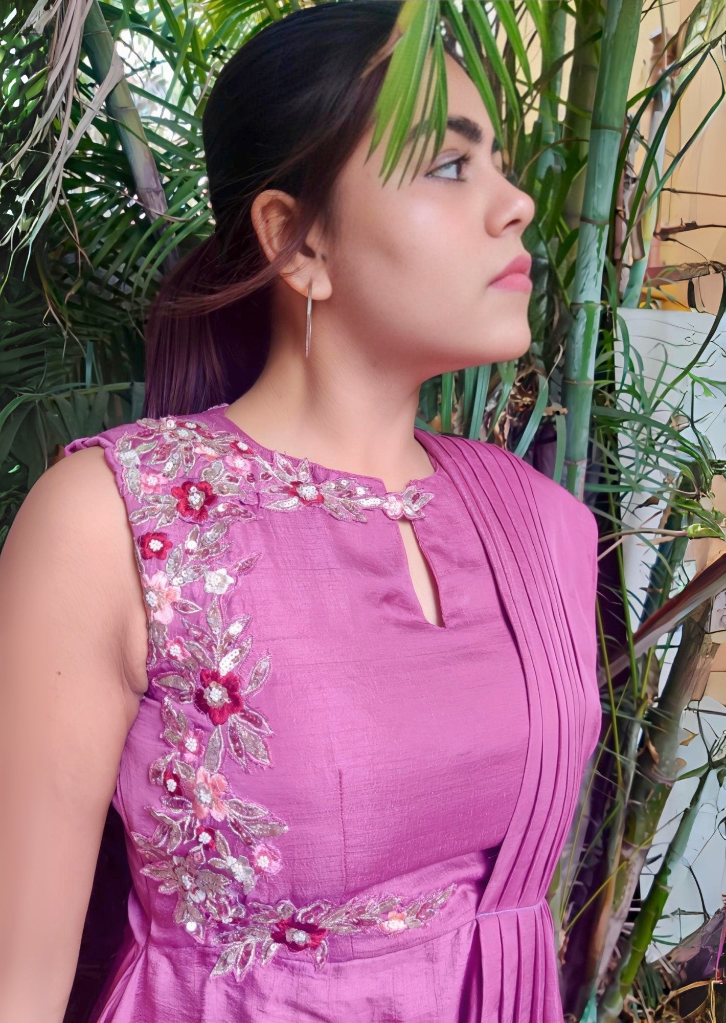 The effortless Draped saree gown